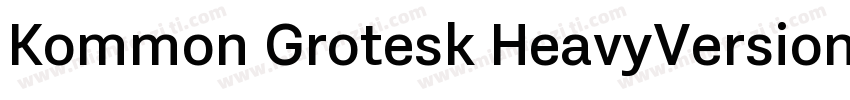 Kommon Grotesk HeavyVersion 1000字体转换